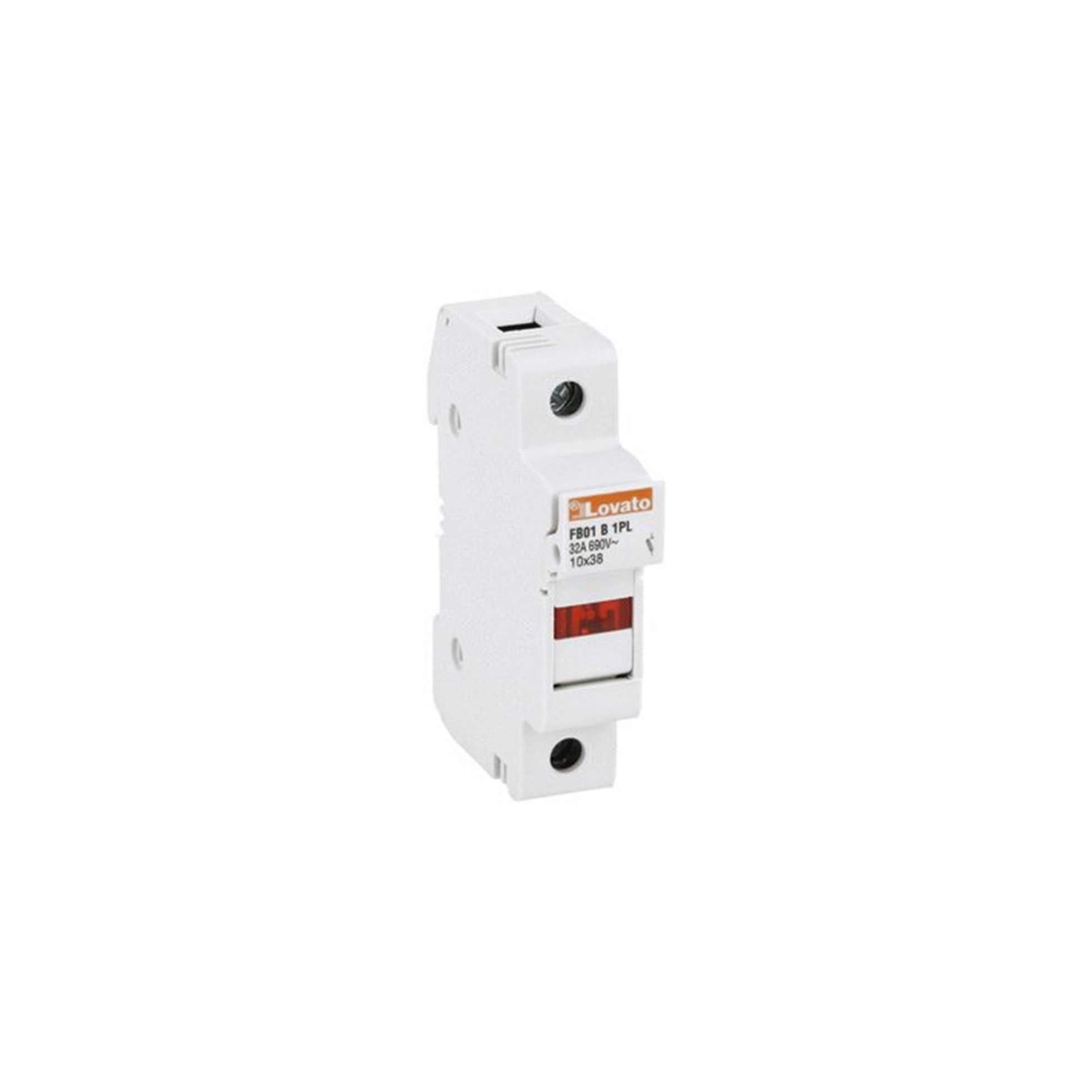 Portafusible 1x32A 690VCA Para Fus 10x38mm 1P con Indicador FB01B1PL — Lovato — Lovato
