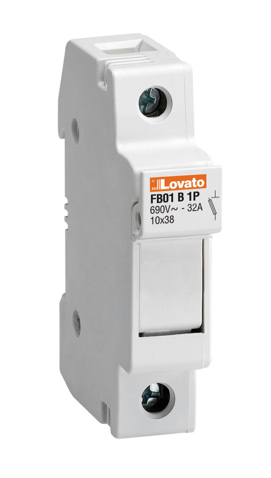 Portafusible 1x32A 690VCA Para Fus 10x38mm 1P FB01B1P — Lovato — Lovato