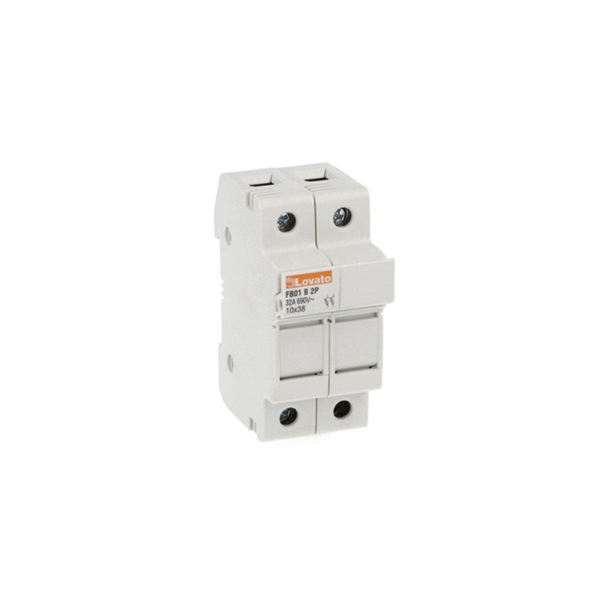 Portafusible 2x32A 690VCA Para Fus 10x38mm 2P FB01B2P — Lovato — Lovato