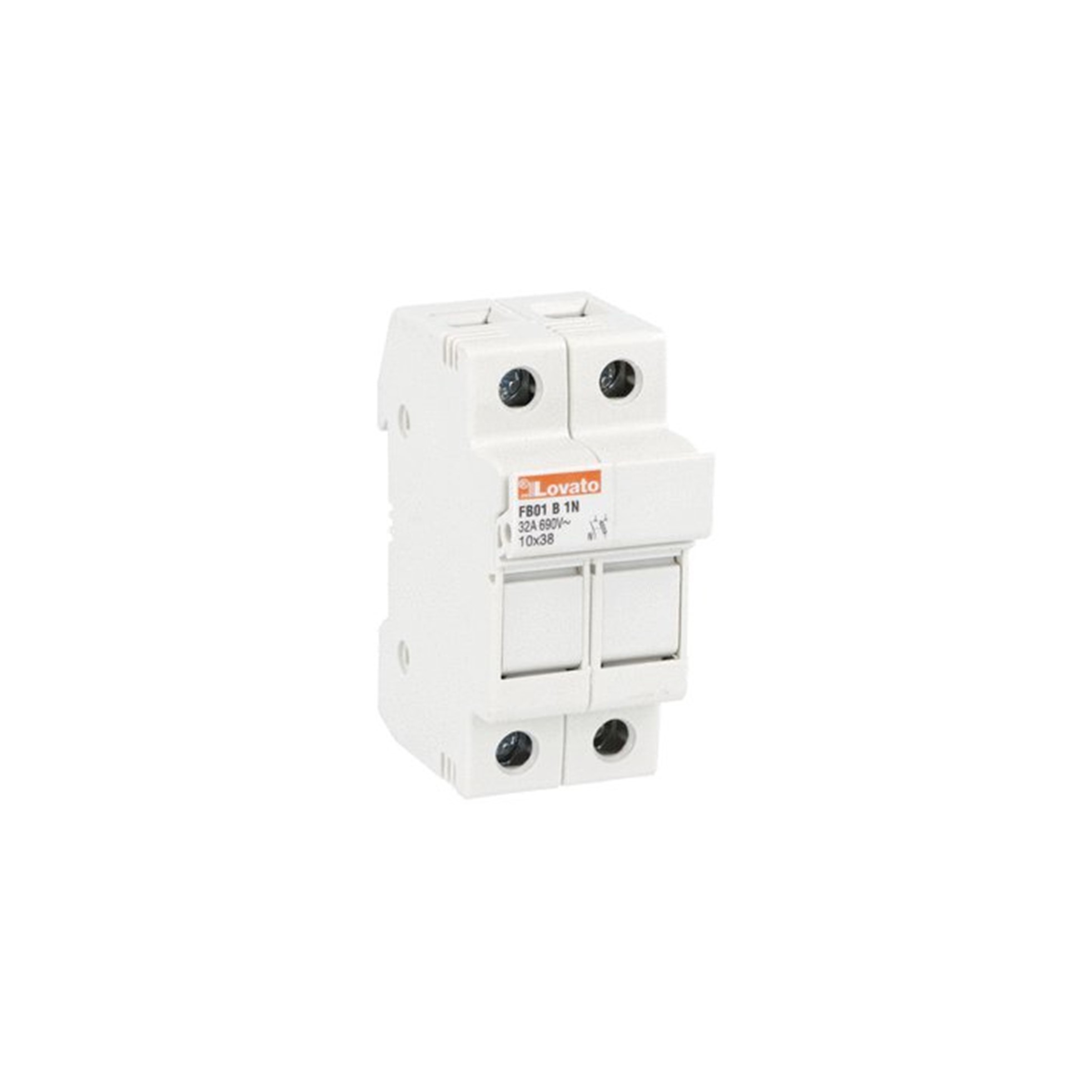 Portafusible 1x32A 690VCA Para Fus 10x38mm 1P+N FB01B1N — Lovato — Lovato