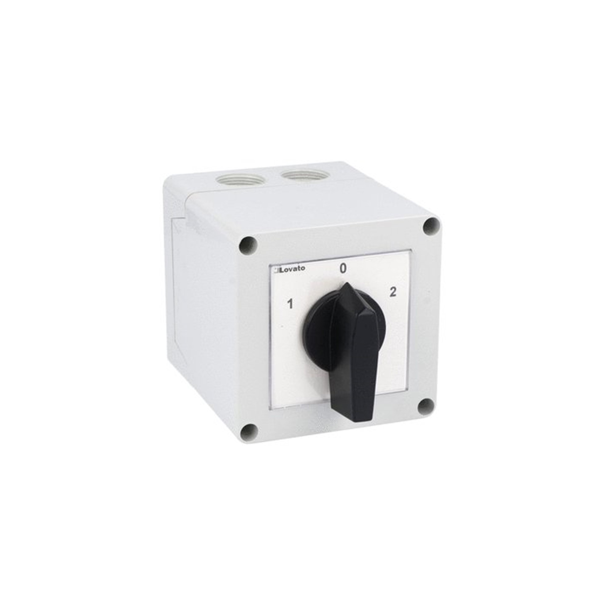 Interruptor ROTATORIO CONMUTADOR DE LINEA 1-0-2, 4x 32A TETRAPOLAR EN CAJA SERIE GN IP65 7GN3275P Lovato — Lovato