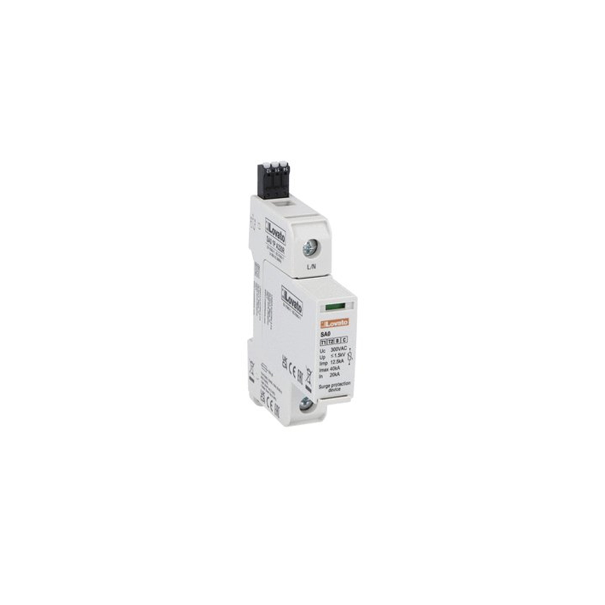 Supresor de Transiente 1P 230V 12.5kA SA01PA320R — Lovato — Lovato