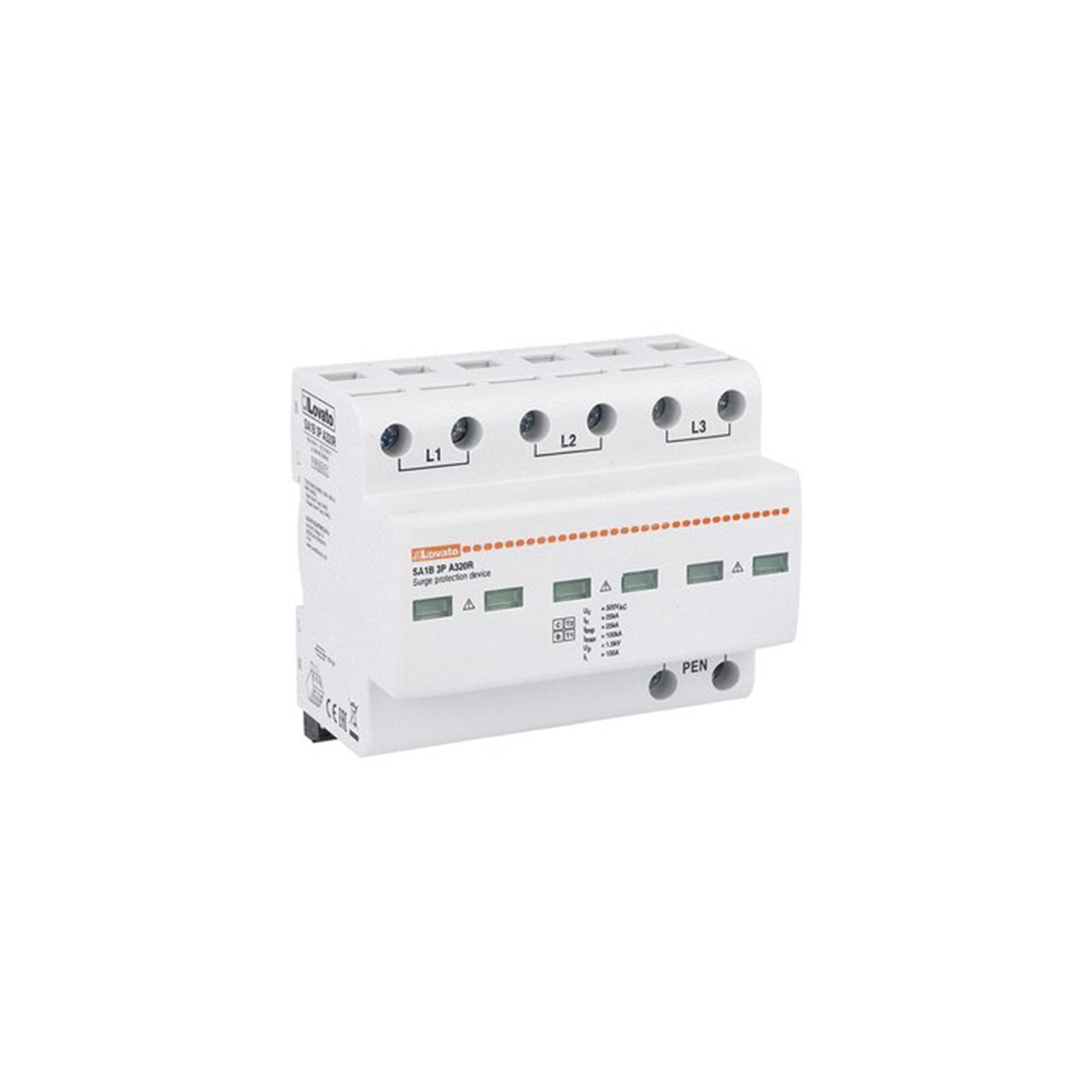Supresor de Transiente 3P 230/400V 25kA SA1B3PA320R — Lovato — Lovato