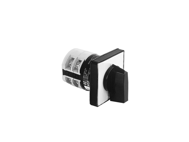 Interruptor ROTATORIO CONMUTADOR DE LINEA 1-2, 3x 20A TRIPOLAR MONTAJE PANEL SERIE GX IP65 GX2056U Lovato — Lovato
