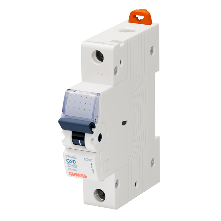 Interruptor automático 1x20A 15kA curva C GW92608 Gewiss — Gewiss