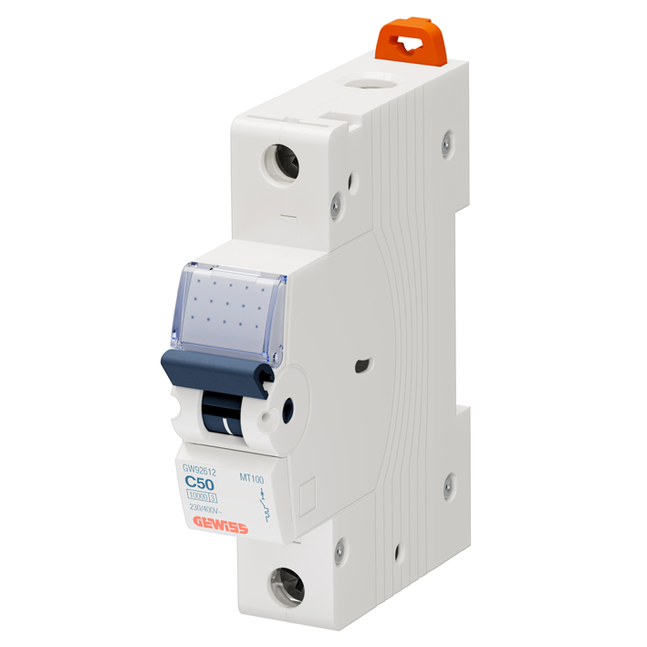 Interruptor automático 1x50A 15kA curva C GW92612 Gewiss — Gewiss