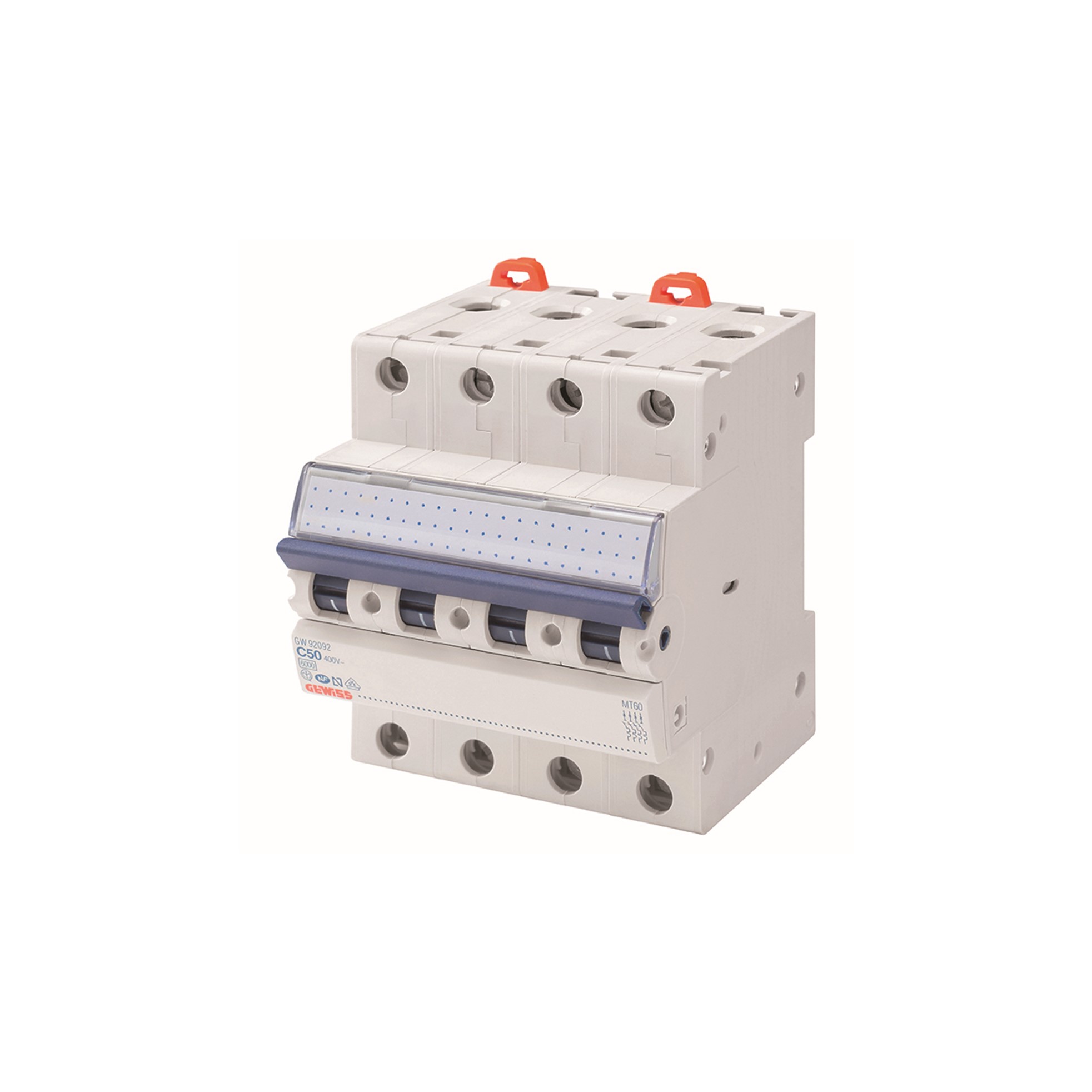 Interruptor automático 4x32A 10kA curva C GW92090 Gewiss — Gewiss