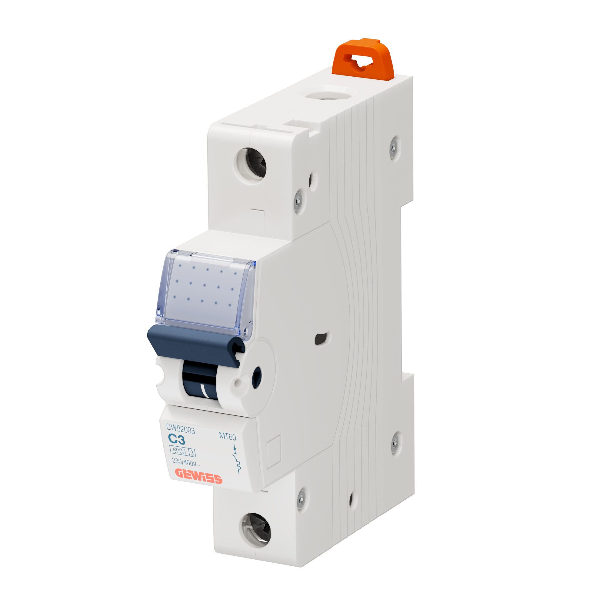 Interruptor automático 1x3A 10kA curva C GW92003 Gewiss — Gewiss