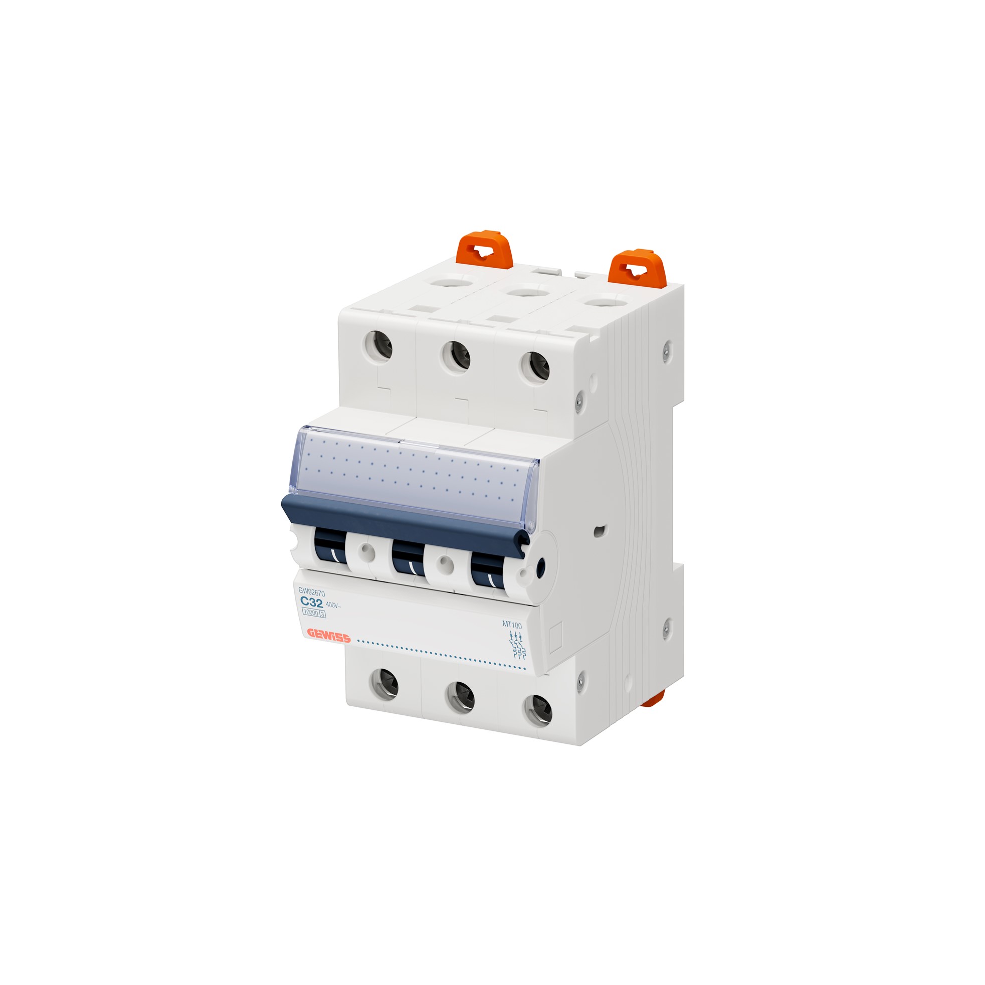 Interruptor automático 3x32A 15kA curva C GW92670 Gewiss — Gewiss
