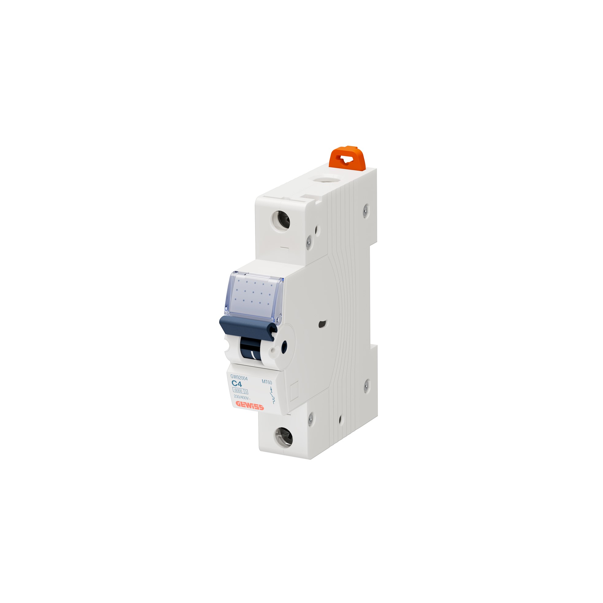 Interruptor automático 1x4A 10kA curva C GW92004 Gewiss — Gewiss