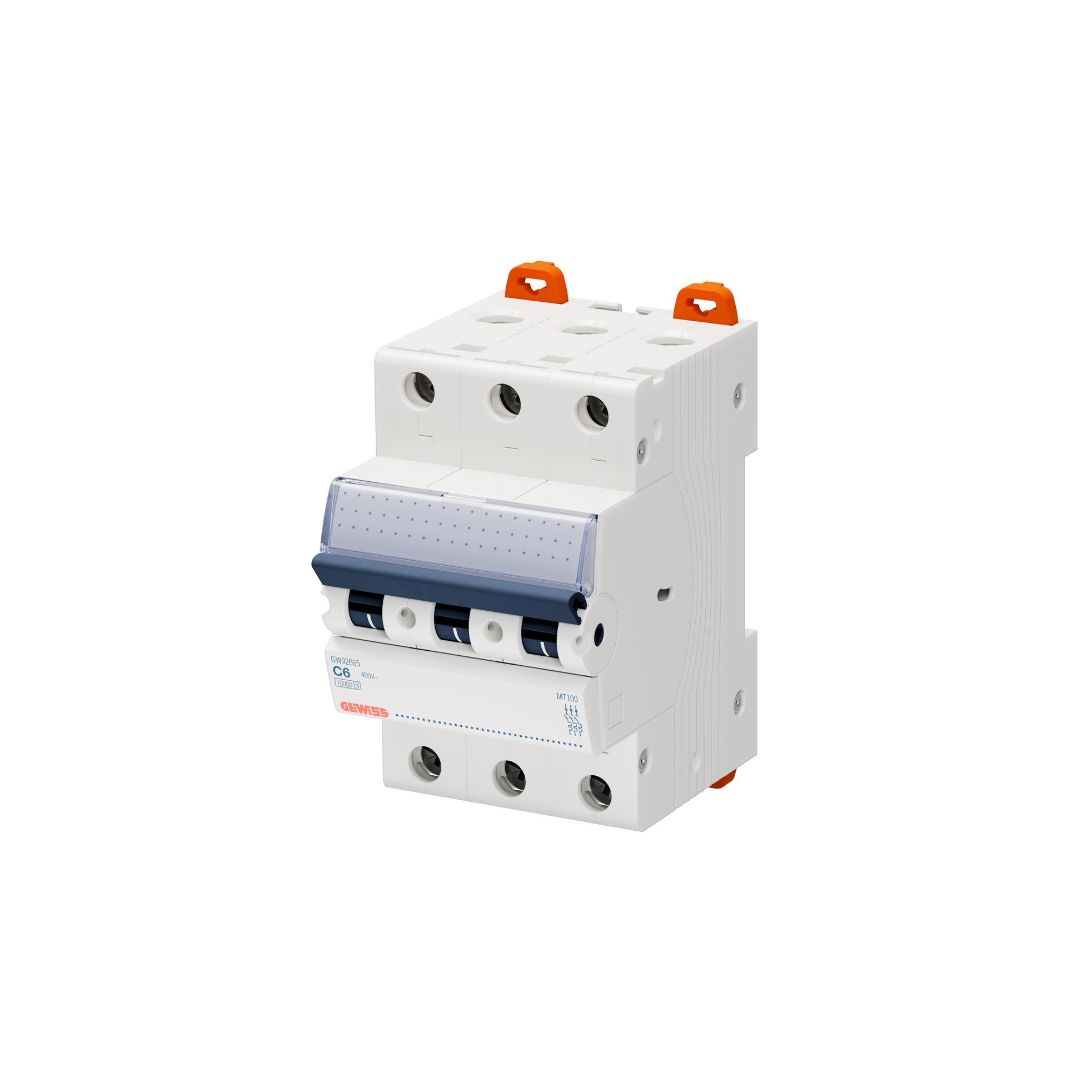 Interruptor automático 3x6A 15kA curva C GW92665 Gewiss — Gewiss
