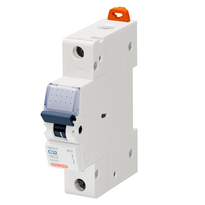 Interruptor automático 1x32A 10kA curva C GW92010 Gewiss — Gewiss