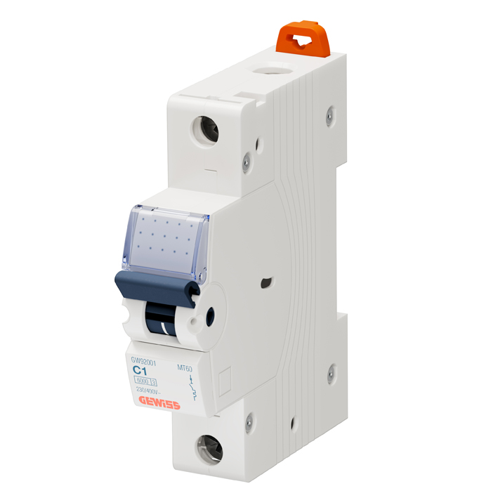 Interruptor automático 1x6A 10kA curva C GW92005 Gewiss — Gewiss