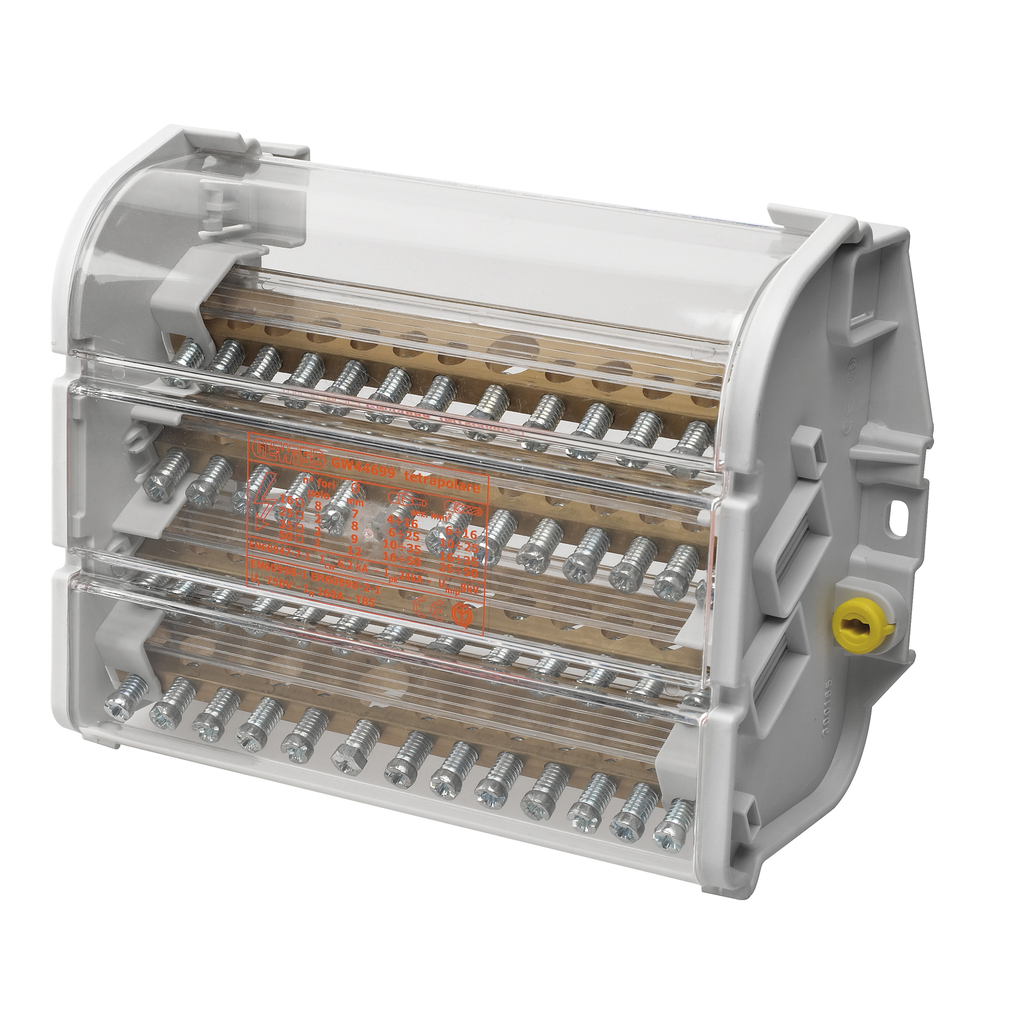 Repartidor Tetrapolar 100A 750V GW44696 — Gewiss — Gewiss