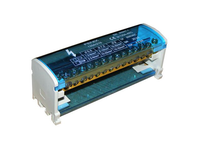 Repartidor Modular Bipolar 125A 15P 683334 — FNX — FNX