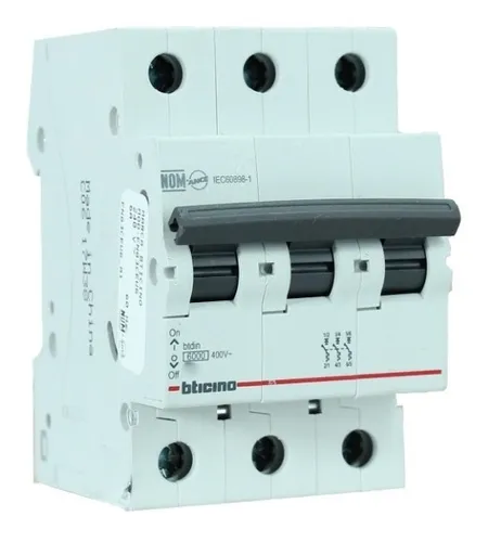 Automatico 3 Polos 50A, 230/400V, Icu 6kA FN83CEW50 — BTicino — Bticino