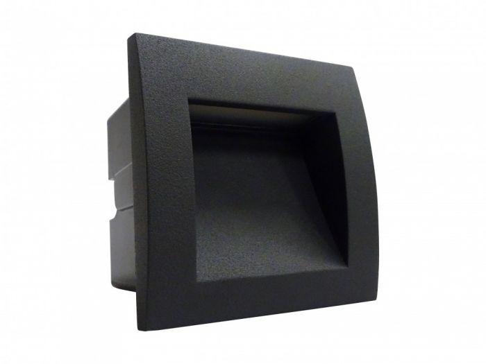 Foco Emb Muro Grafito 1.5W 3K IP65 90x90 278608525 — Darlux — Darlux