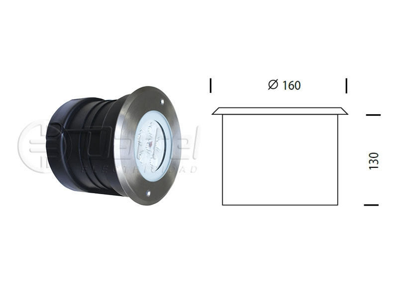 Foco Emb Piso 6W 3K IP67 Red 160x105mm 278608325 — Darlux — Darlux