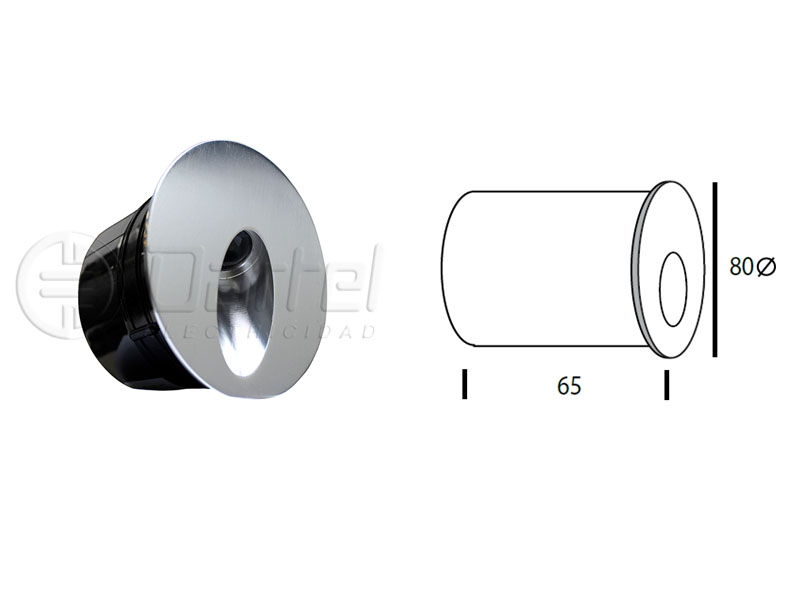 Foco Emb Mu T/gota Red 3W IP54 80x65mm P 278607225 — Darlux — Darlux