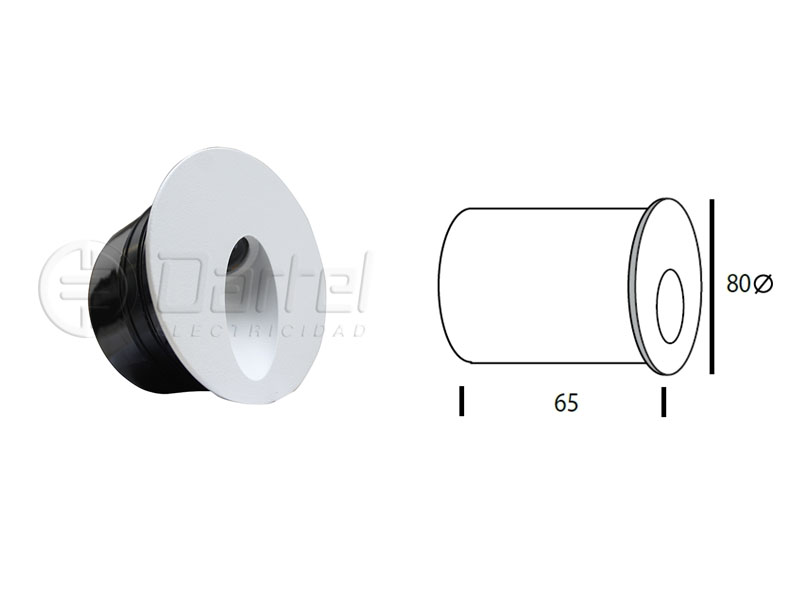 Foco Emb Mu T/gota Red 3W IP54 80x65mm B 278607325 — Darlux — Darlux
