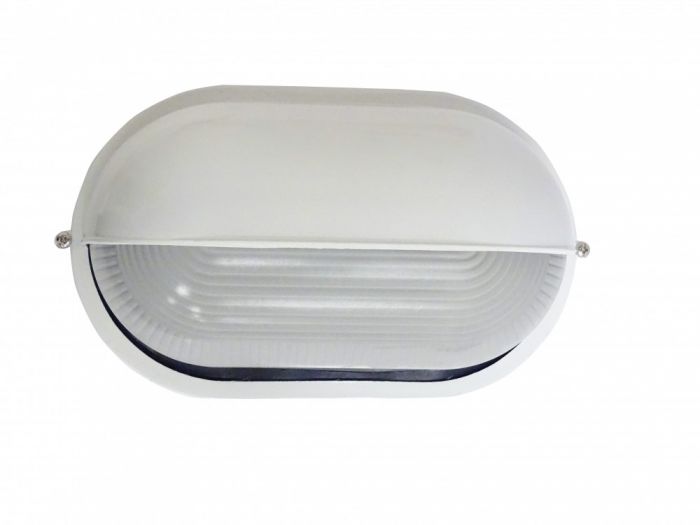 Plafón PESTAÑA OVAL ALUM 1X E27 BL IP44 209102025 Darlux — Darlux