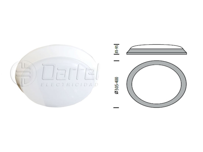 Plafón LED SOBREPUESTO 17W 4000K CON SENSOR DE MOVIMIENTO 1270202025 Darlux — Darlux