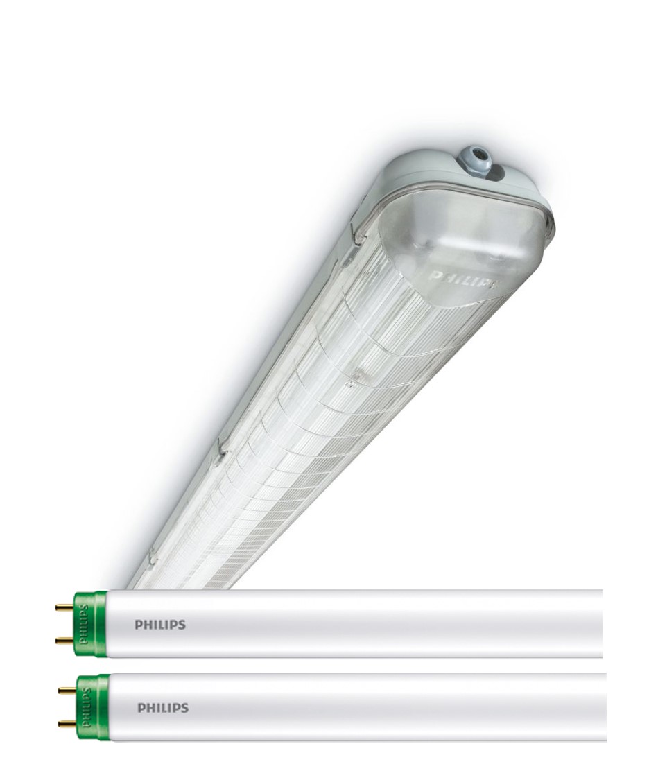 Equipo HERMETICO + 2 TUBOS LED 16W/740 929001000000 Philips — Philips