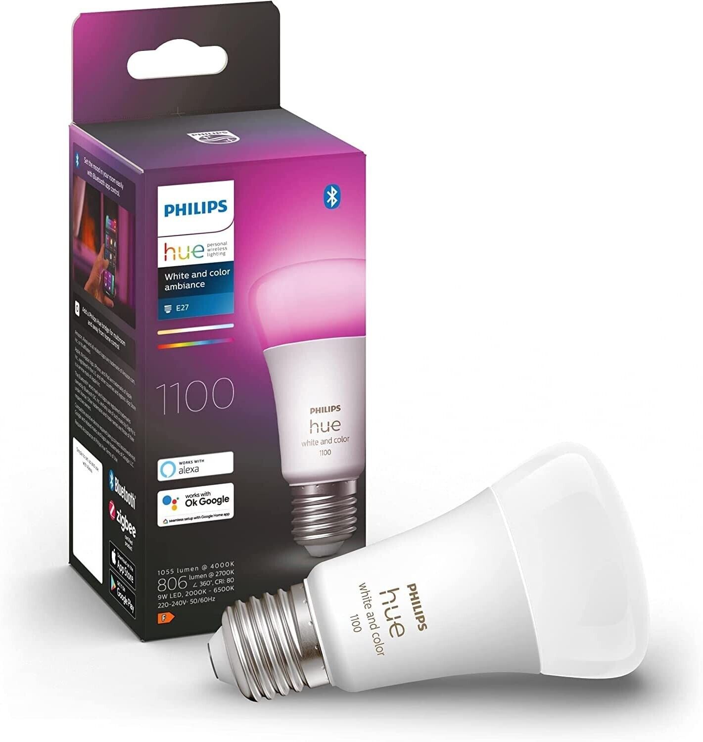 Ampolleta HUE RGB 9W E-27 929002468801 Philips — Philips
