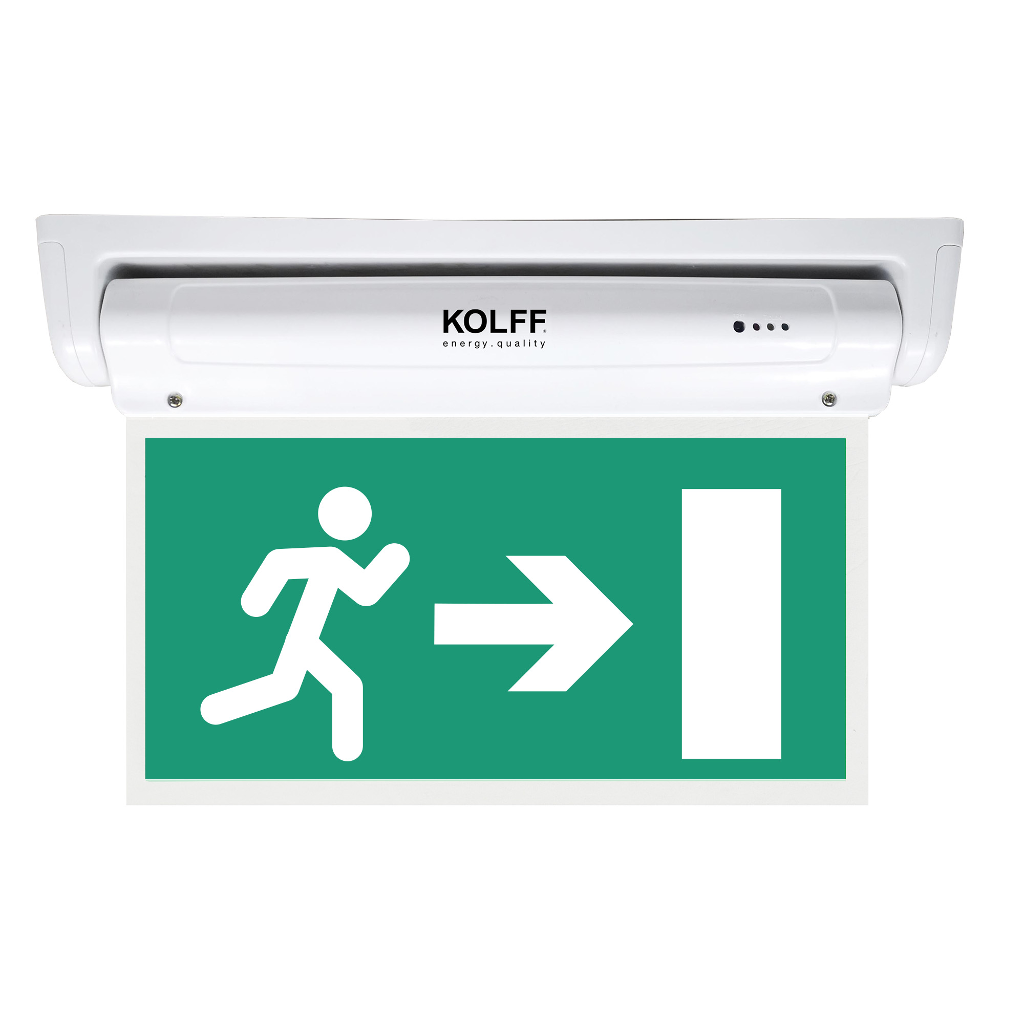 Equipo LED 3HR 220V C/GRAFICA FV/LB HOMBRE FLECHA PUERTA IP43 SESE0059 +SEIA0113 Kolff — Kolff