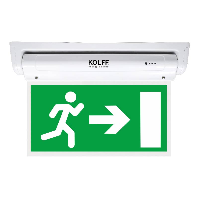 Luminaria Señaliz Emer LED 5W 3HRS IP43 SESE0012 — Kolff — Kolff