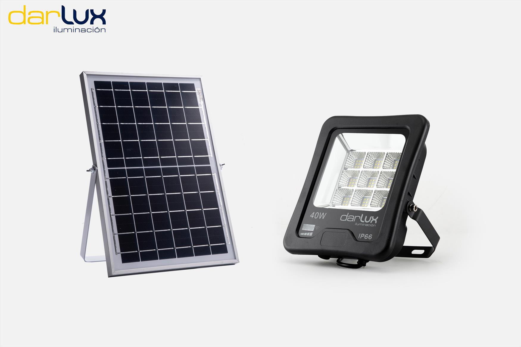 Foco Solar LED IP65 100W 5K con Panel 278602825 — Darlux — Darlux