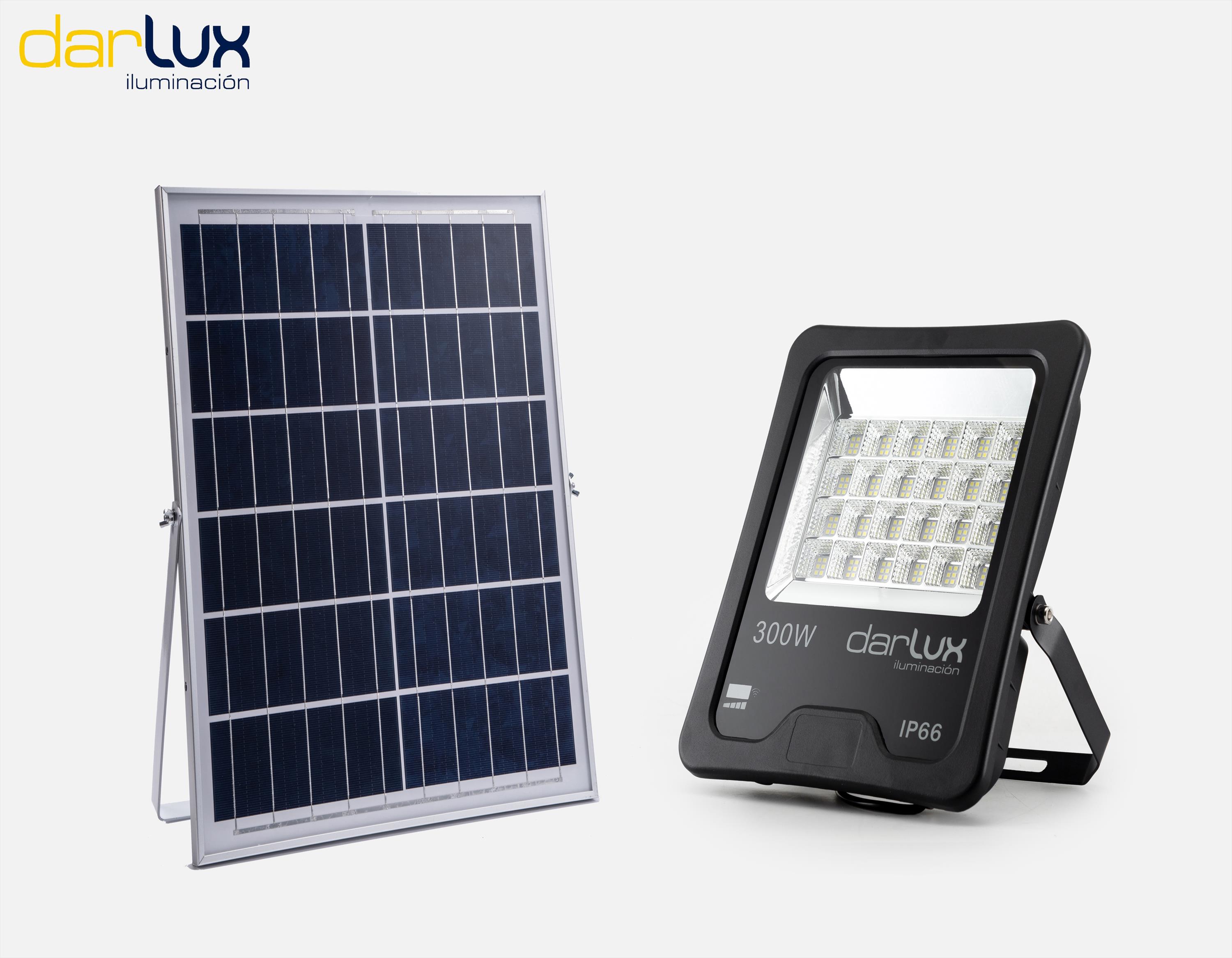 Foco Solar LED IP66 300W 5K Con Panel Sola 278694225 — Darlux — Darlux