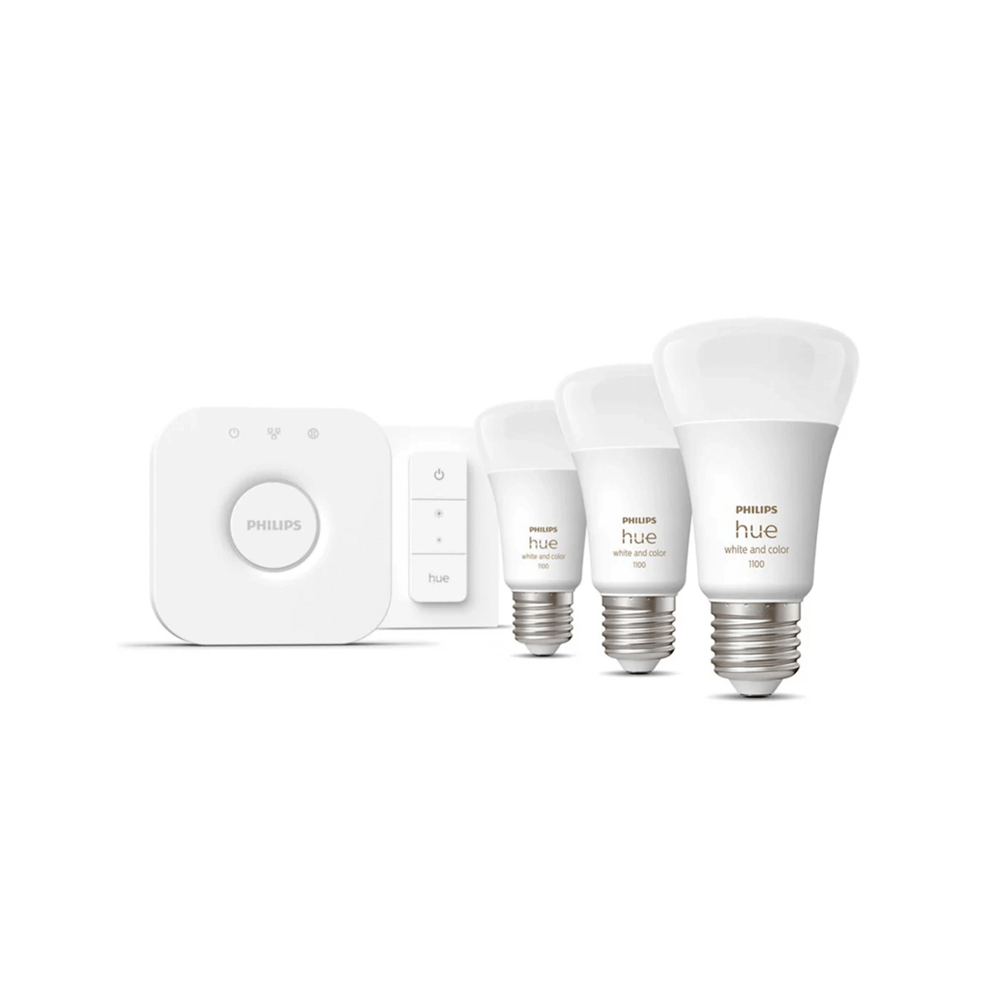 Kit Hue E-27x3 + Bridge + Interruptor 929002468804 — Philips — Philips