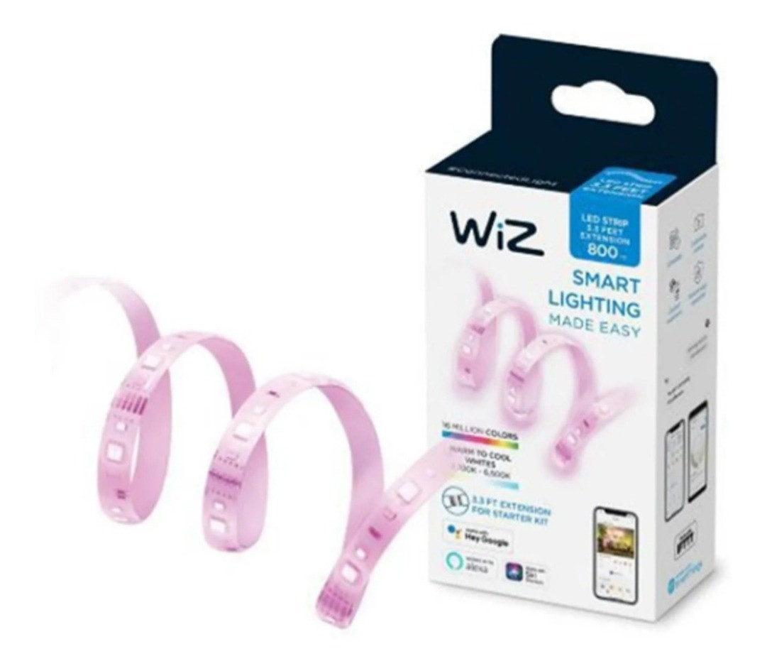 Cinta LED en Tira Extensioìn 1M Wifi BT Wiz 11W 800lm RGB 929002532112 — Philips — Philips