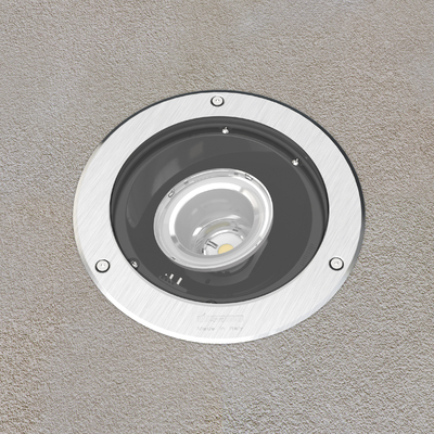 Foco Exterior Embutido Piso LED 19W 2300lm 4K Orient IP68 Inox 530437-00 — Disano — Disano