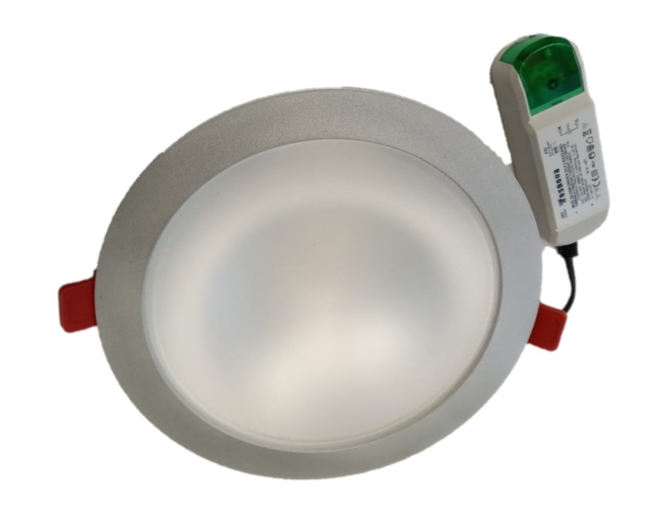 Foco LED Embutido 23W 220mm 3K IP54 Plata Ecolex 3 Basic 278615425 — Darlux — Darlux