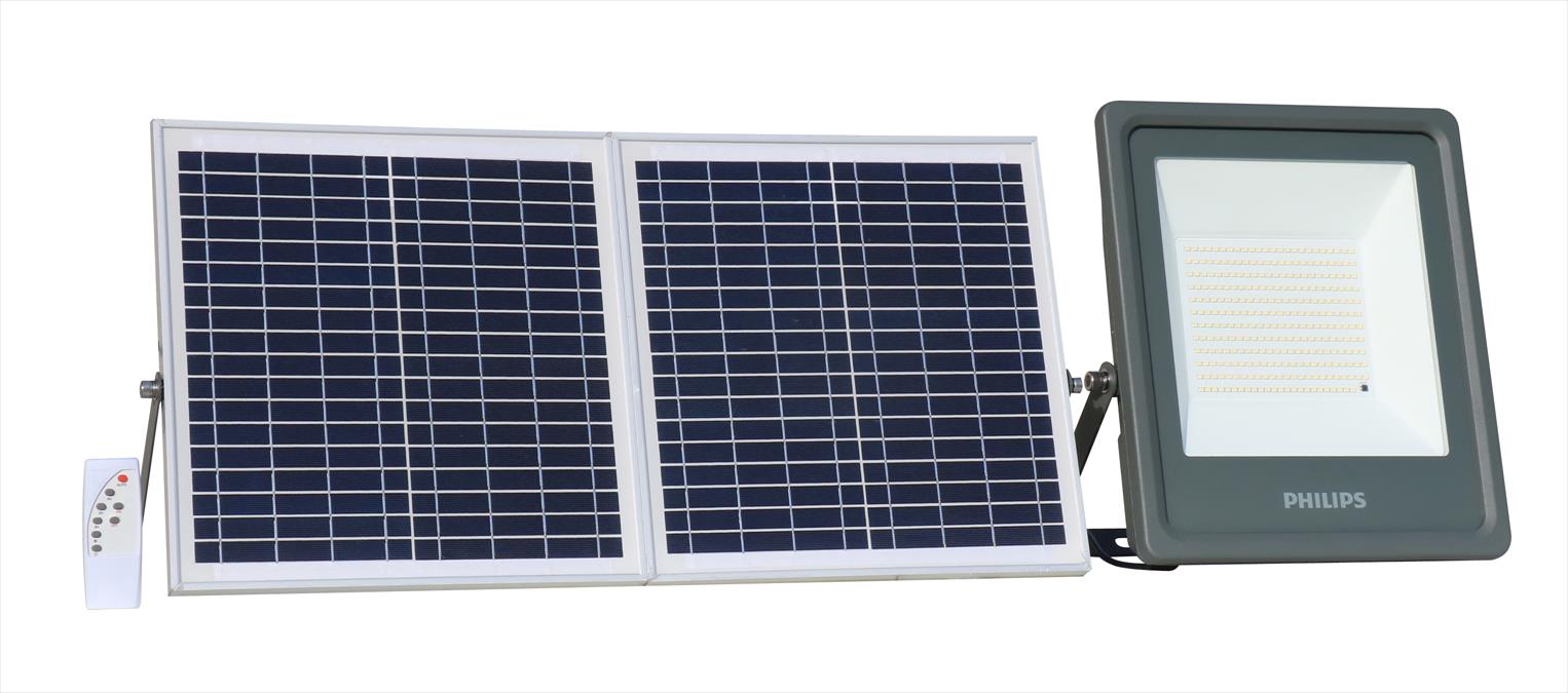 Proyector LED Solar BVP080 30W 3000lm IP66 5700K con Panel Solar y Control Remoto 911401859881 — Philips — Philips