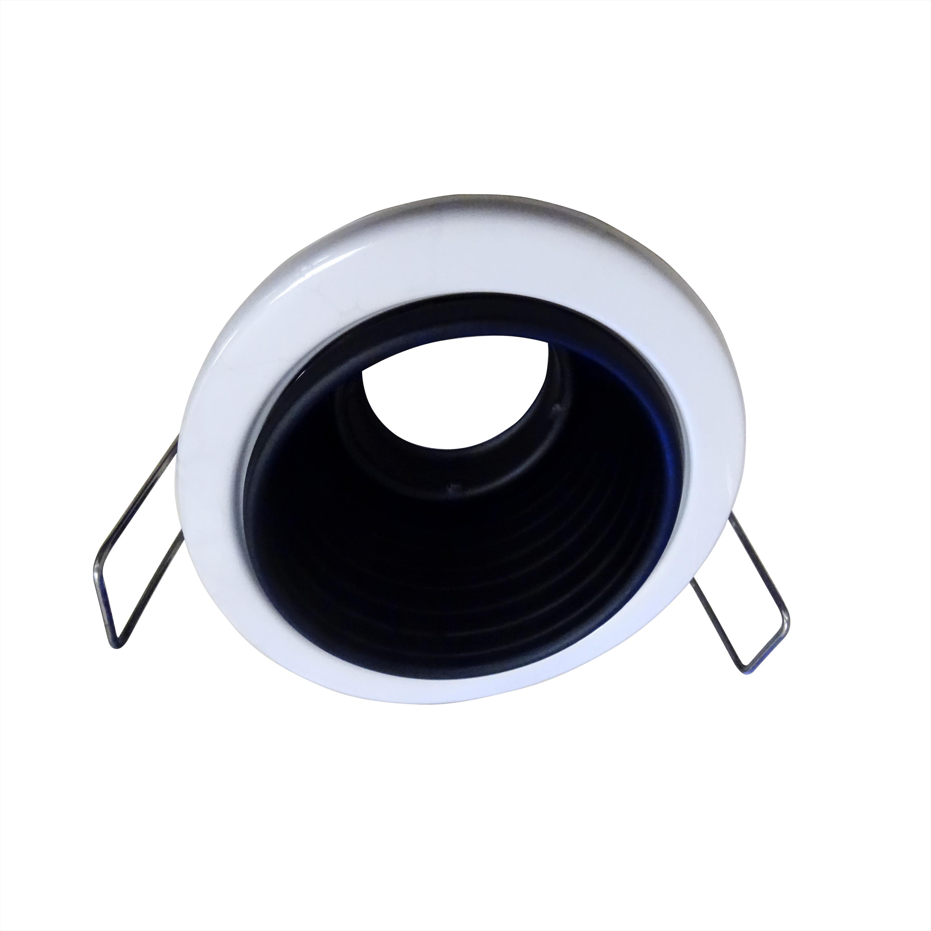 Foco Embutido GU-10 para Lampara Dicroica o LED Conosol Blanco con Bisel Negro 12415325 — Darlux — Darlux