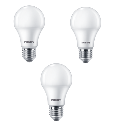 Pack X3 Amp LED Bulbo Ecohome E27 12W 65 229525407 — Philips — Philips