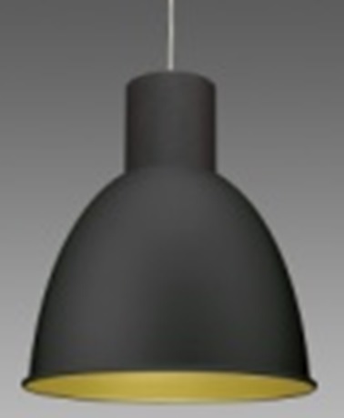 Foco Colgante Tipo Campana LED 12W E27 27K 806lm IP40 Negro/oro 22221934-00 — Disano — Disano