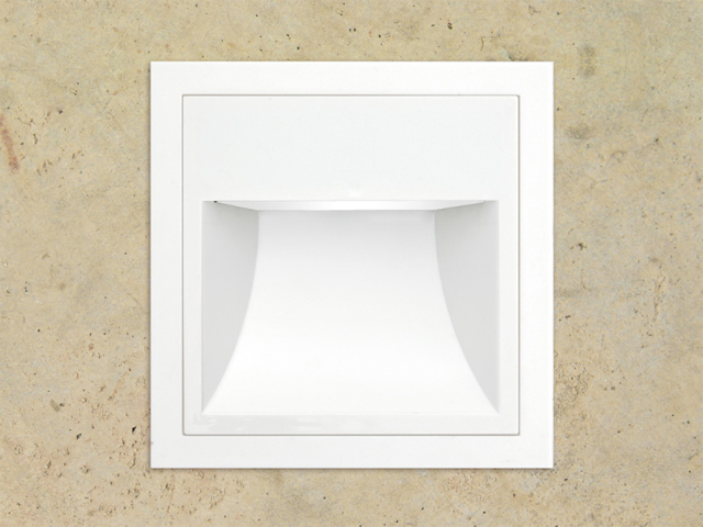 Foco LED Emb Muro 1W 2700K Asim Cuadrado Bco IP40 84511 — Disano — Disano