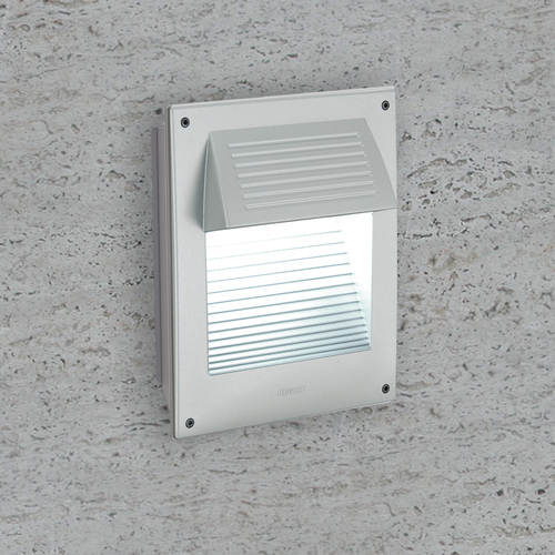 Foco Ext Sob Muro LED 4.5W 480lm 4K IP65 Asim Plata 431745-00 — Disano — Disano