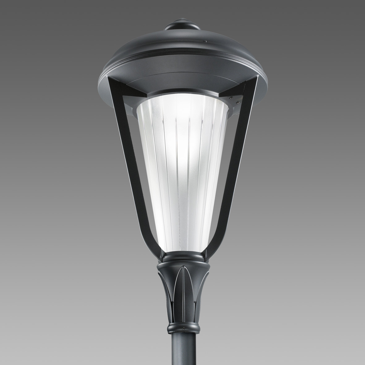 Farol Clasico Alum y Polic LED 28W 350mA 2626lm 4K IP66 Antracita 326985-00 — Disano — Disano