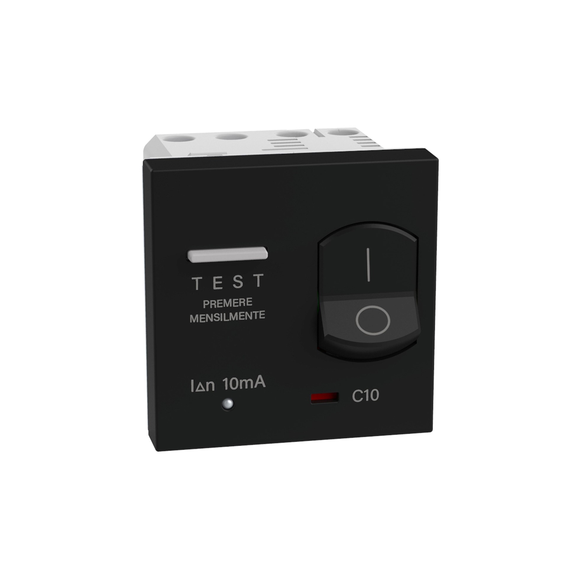Interruptor Diferencial 1P+N 10A 10mA RCBO Negro JB4305A10 — BTicino — Bticino