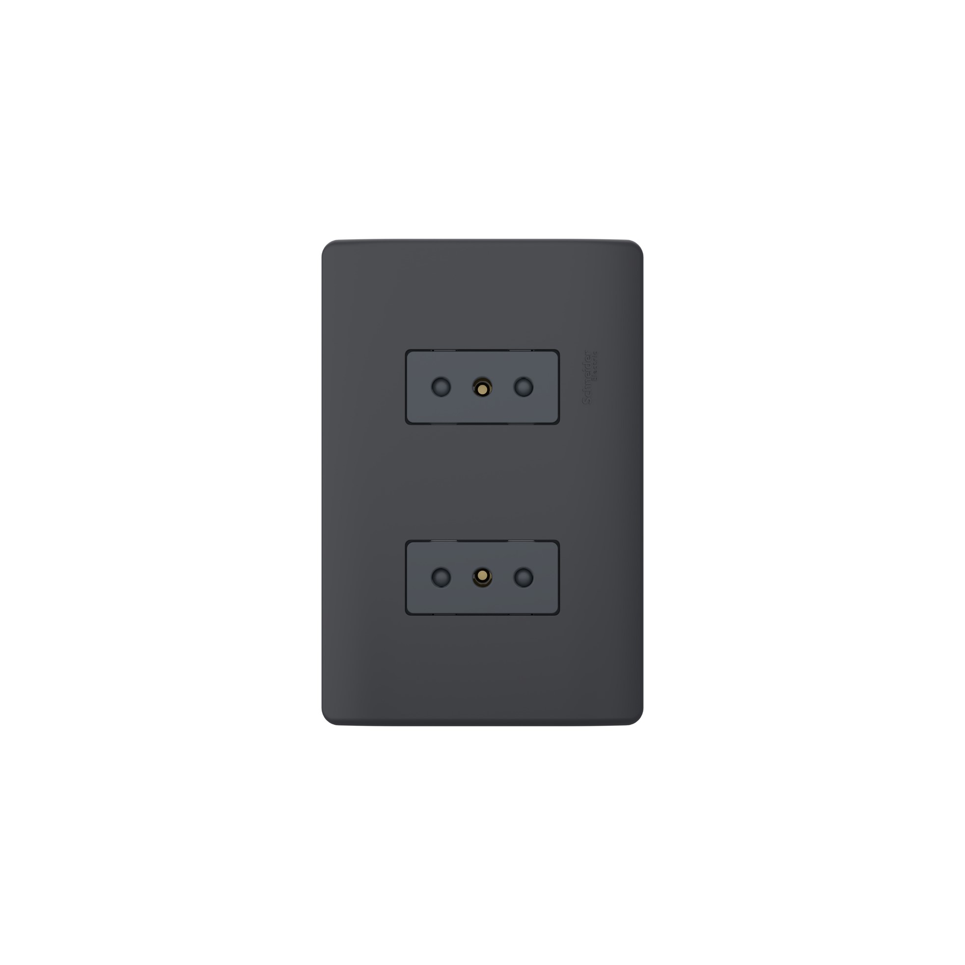 Placa Genesis Armada con Toma Corriente Doble 10A 2P+T MWD60386 — Schneider Electric — Schneider Electric