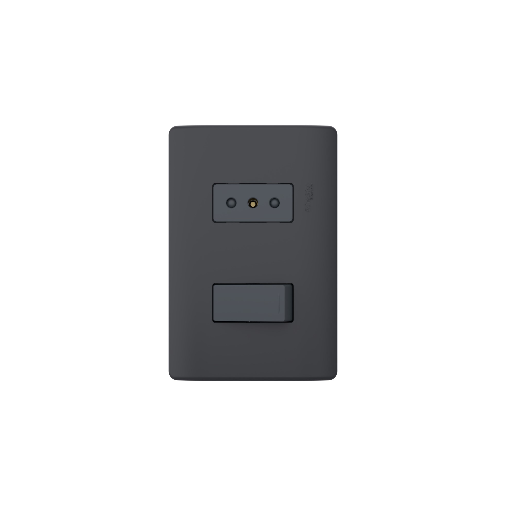 Placa Genesis Armada con Interruptor 9/12 + Toma Corriente 10A 250V MWD69936 — Schneider Electric — Schneider Electric