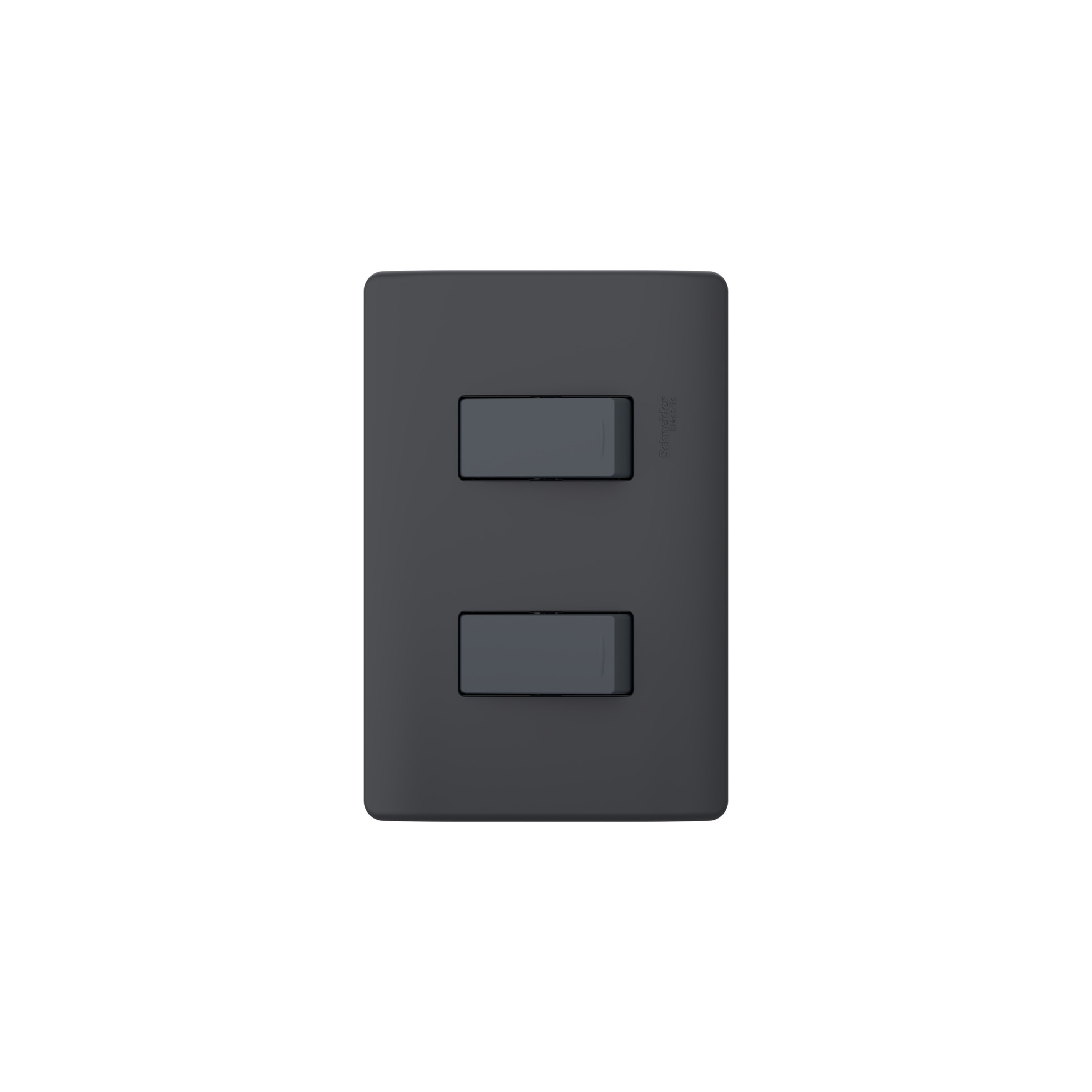 Placa Genesis Armada con Interruptor Doble 9/24 16AX 250V MWD62136 — Schneider Electric — Schneider Electric