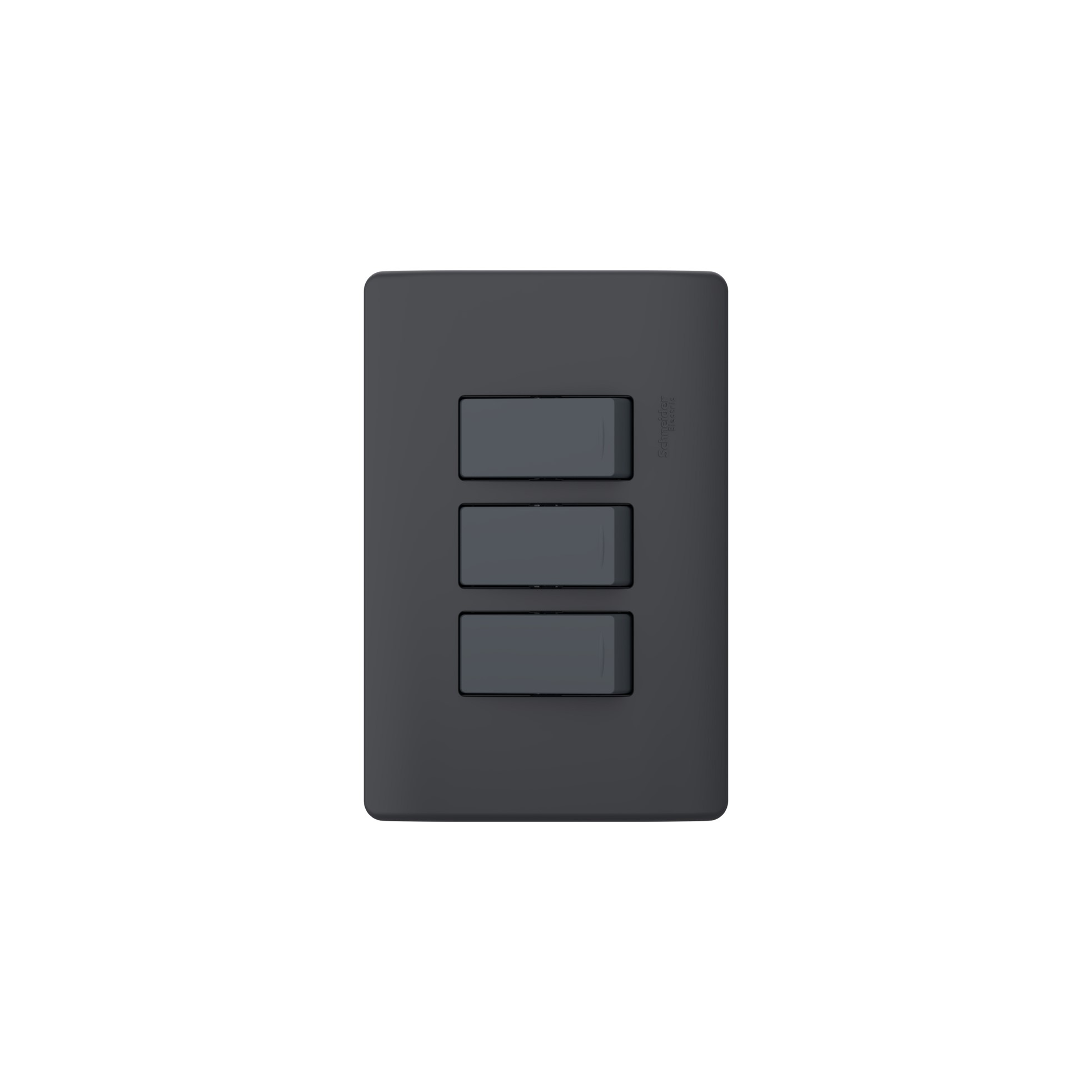 Placa Genesis Armada con Interruptor Triple 9/32 16AX 250V MWD62216 — Schneider Electric — Schneider Electric