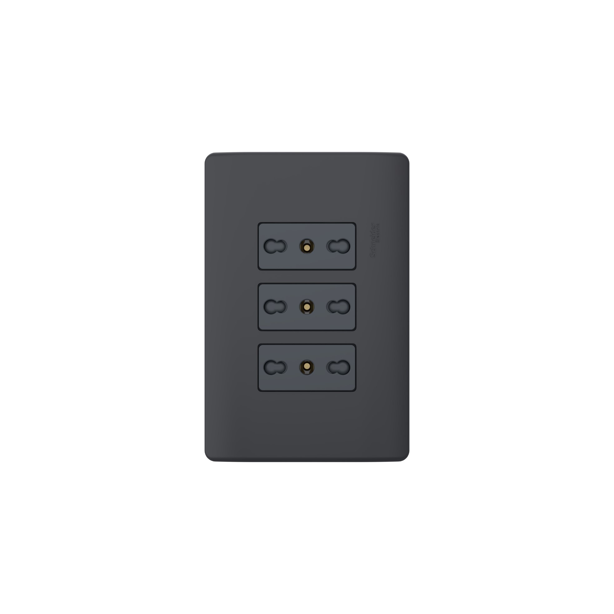 Placa Genesis Armada con Toma Corriente Triple 10/16A 2P+T MWD60836 — Schneider Electric — Schneider Electric