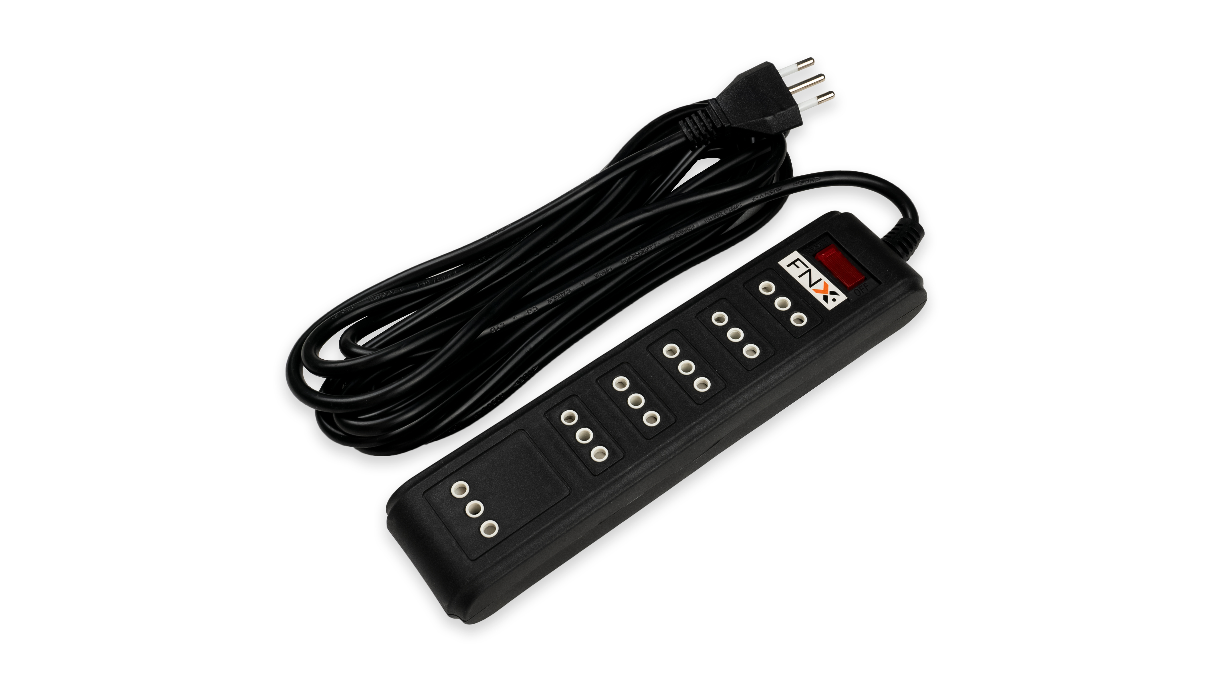 Alargador Multiple 6P 5MT Negro ALM7003-5M-N — FNX — FNX